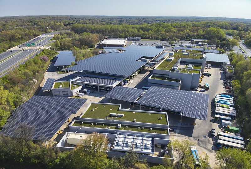 Drone shot of the EMTOC microgrid