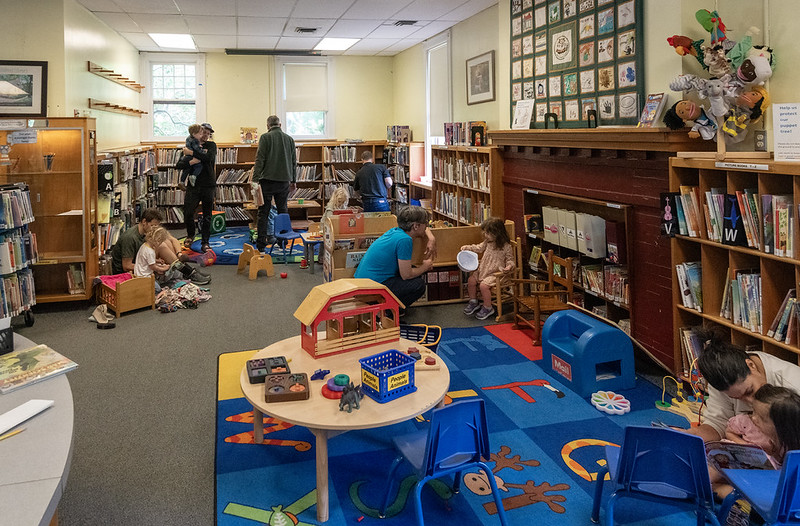 Interior of Noyes Children's Library