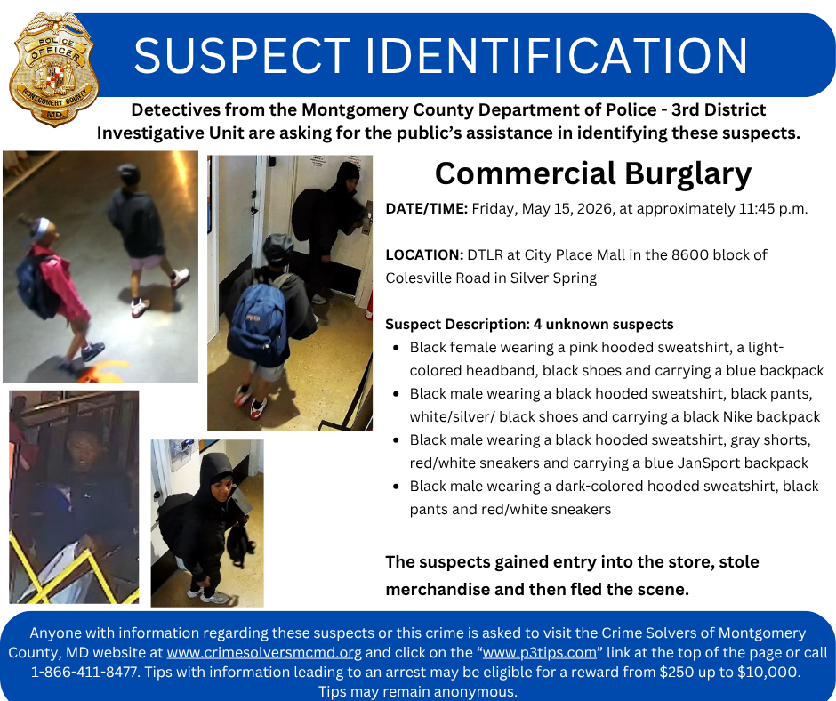 Suspect Identification Flyer 